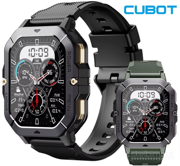 NAUJAS! CUBOT 2.02" HD IŠMANUSIS LAIKRODIS - SMART WATCH