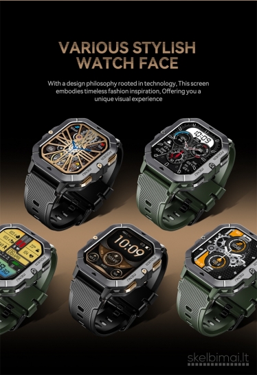 NAUJAS! CUBOT 2.02" HD IŠMANUSIS LAIKRODIS - SMART WATCH