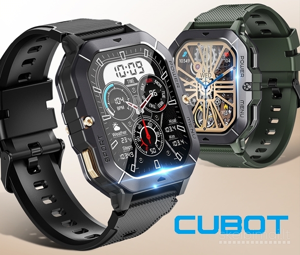 NAUJAS! CUBOT 2.02" HD IŠMANUSIS LAIKRODIS - SMART WATCH