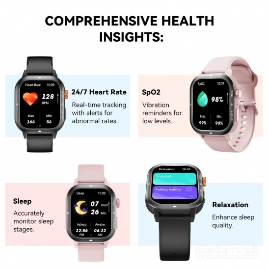 NAUJAS! CUBOT 1.93" HD IŠMANUSIS LAIKRODIS - SMART WATCH