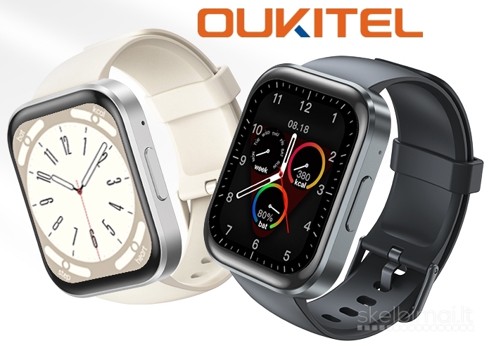 NAUJAS! OUKITEL 1.91" HD IŠMANUSIS LAIKRODIS - SMART WATCH