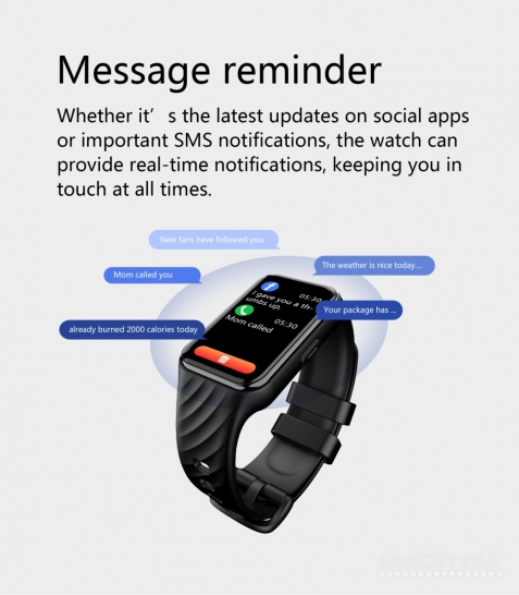 NAUJAS! BLACKVIEW LADY 1.26" HD IŠMANUSIS LAIKRODIS - SMART WATCH