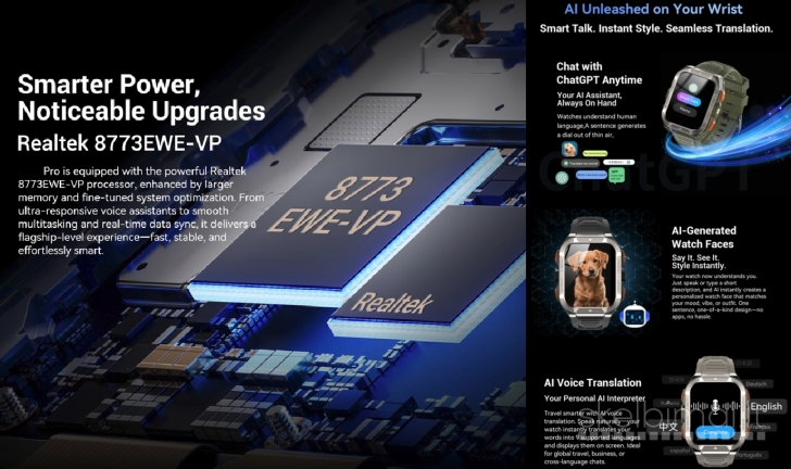 NAUJAS! BLACKVIEW PRO 1.91" HD IŠMANUSIS LAIKRODIS - SMART WATCH