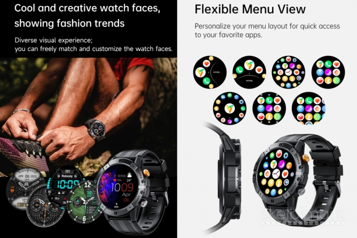 NAUJAS! CUBOT 1.52" HD IŠMANUSIS LAIKRODIS - SMART WATCH