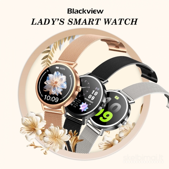 NAUJAS! BLACKVIEW LADY 1.26" HD IŠMANUSIS LAIKRODIS - SMART WATCH