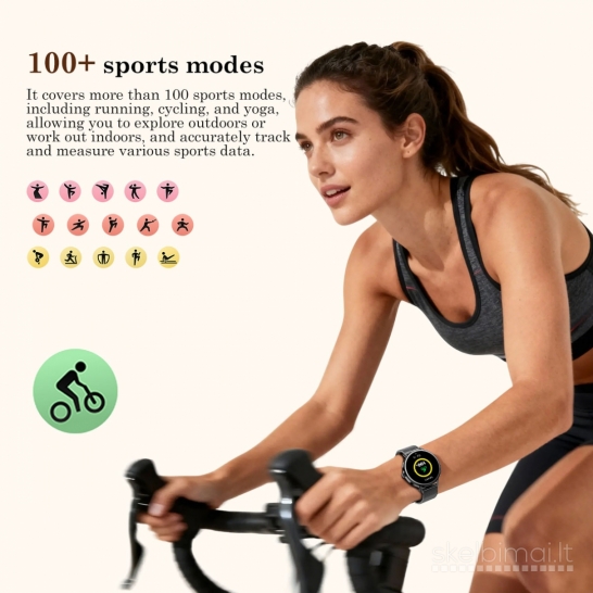 NAUJAS! BLACKVIEW LADY 1.26" HD IŠMANUSIS LAIKRODIS - SMART WATCH