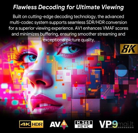 NAUJAS! RX5000 8K ULTRA-TV-BOX-VIRŠ 2000 GOOGLE TV-KANALŲ NEMOKAMAI!