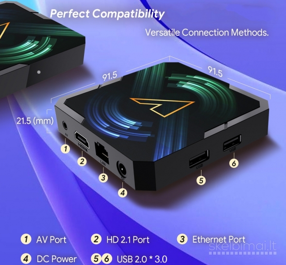 NAUJAS! RX5000 8K ULTRA-TV-BOX-VIRŠ 2000 GOOGLE TV-KANALŲ NEMOKAMAI!