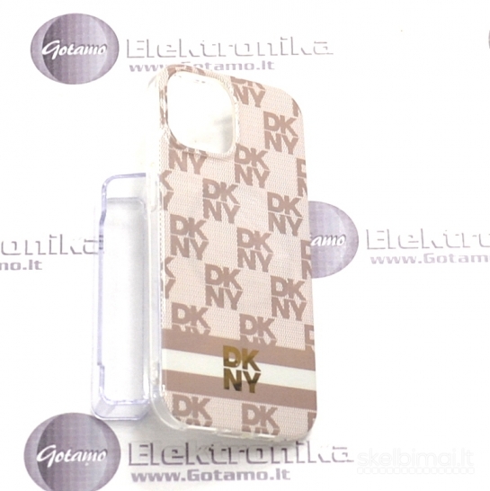 988 Dėklas nugarėlė DKNY Style1 su MagSafe – Apple iPhone 15