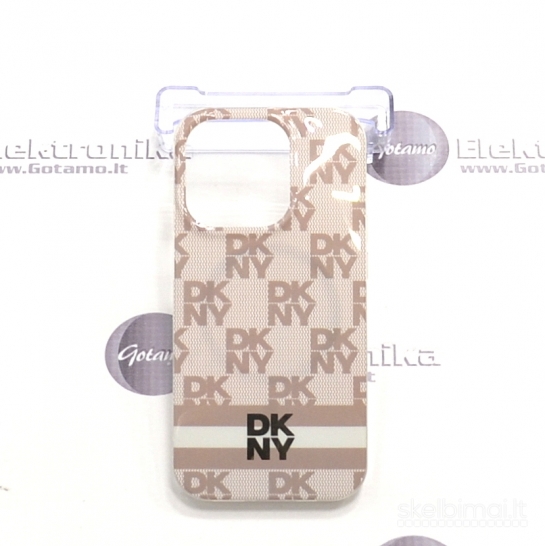 989 Dėklas nugarėlė DKNY Style1 su MagSafe – Apple iPhone 15 Pro