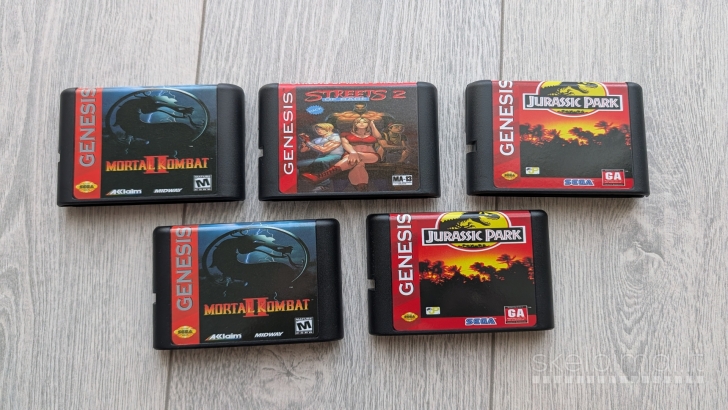 Sega Mega Drive II + 7 žaidimai