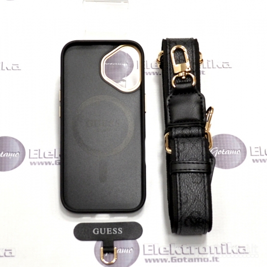 994 Dėklas nugarėlė GUESS Style1 su MagSafe – Apple iPhone 17 su 32mm diržu
