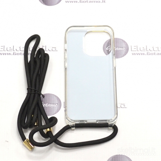 995 Dėklas nugarėlė GUESS Style2 – Apple iPhone 15 Pro su virvele