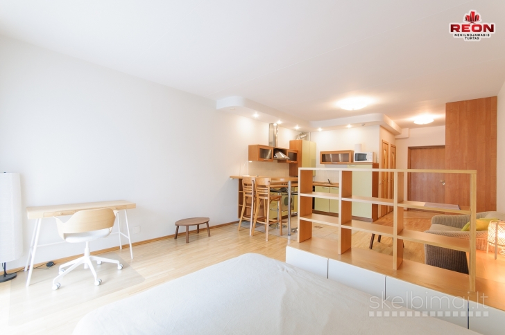 NUOMOJAMAS STUDIJOS TIPO 1 KAMBARIO BUTAS ŽVĖRYNE, LŪŠIŲ GATVĖJE!