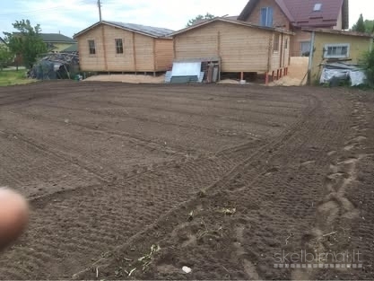 Sodas "Mano vasara" su 2 naujais mediniais pastatais.
