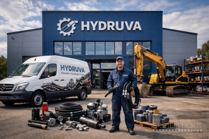 Hidraulikos ir pneumatikos aptarnavimas | Spec. technikos dalys HYDRUVA UAB