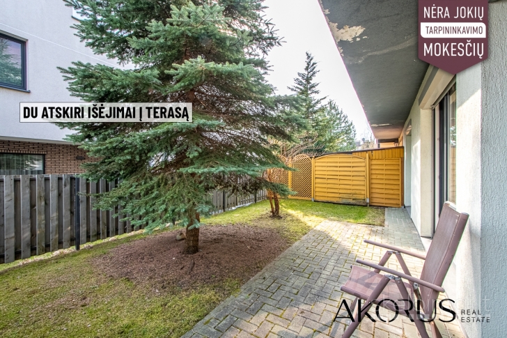 Akorus.lt – tvarkingas butas su erdviu ir aptvertu kiemu