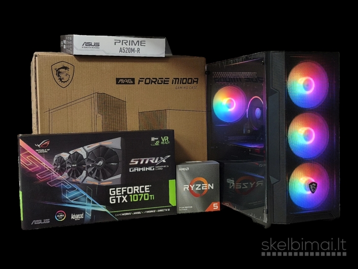 Ryzen 5 Asus Gtx 1070ti 8gb RAM 16gb 500gb Nvme