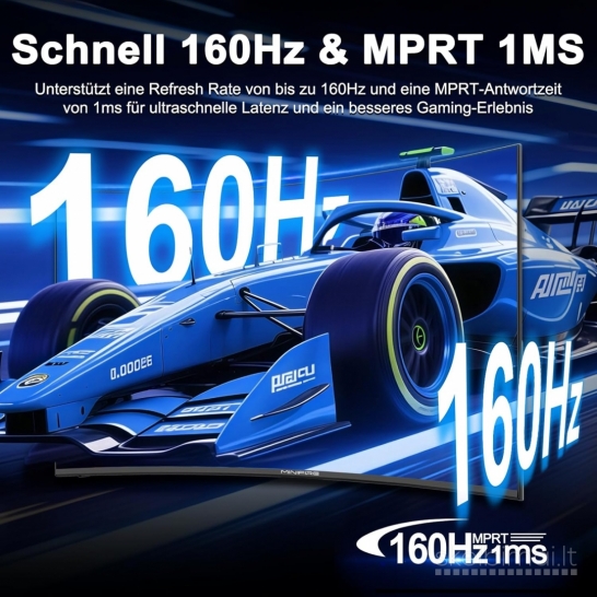 Naujas Lenktas 24" (160hz) Fhd 1 ms Gaming