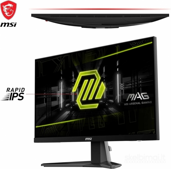 Msi Mag 24.5'' Fhd Gaming 180hz 1 ms Naujas 120 EUR su PVM