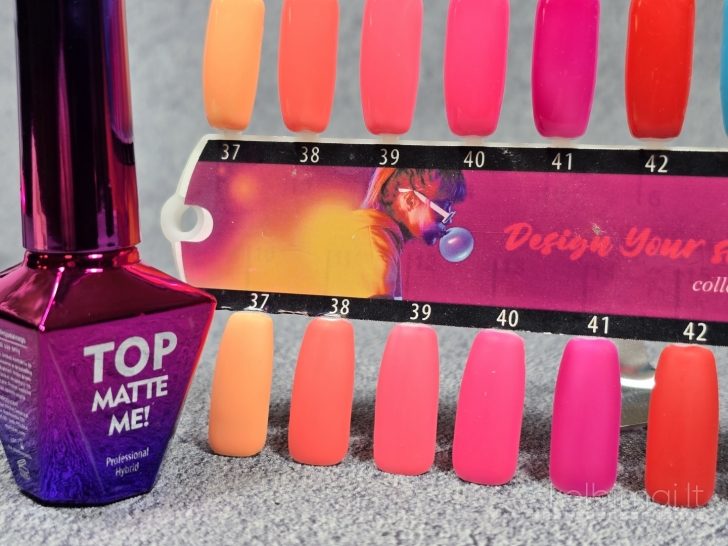 Matinio efekto topas nagams geliniam lakui, 10g