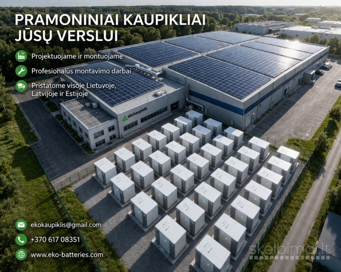 Pramoniniai elektros kaupikliai Jūsų verslui