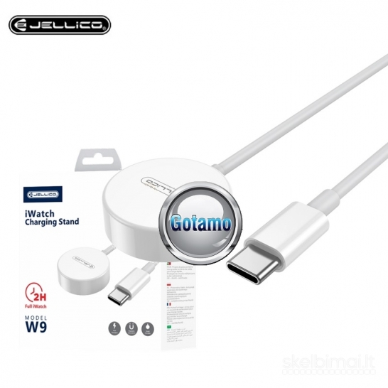 1005 Magnetinis įkrovimo laidas Apple Watch – Jellico 3W (USB-C), 1m