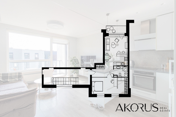 Akorus.lt - tvarkingas butas tylioje miesto dalyje su parkavimo vieta