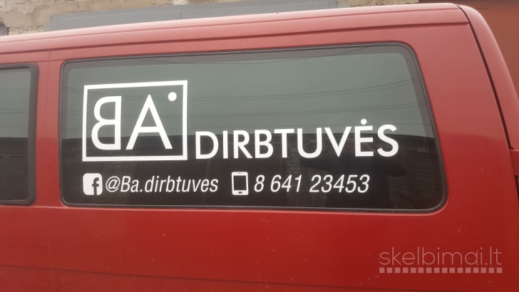 Lipdukai automobiliams pagal užsakymą Lipdukai24.lt