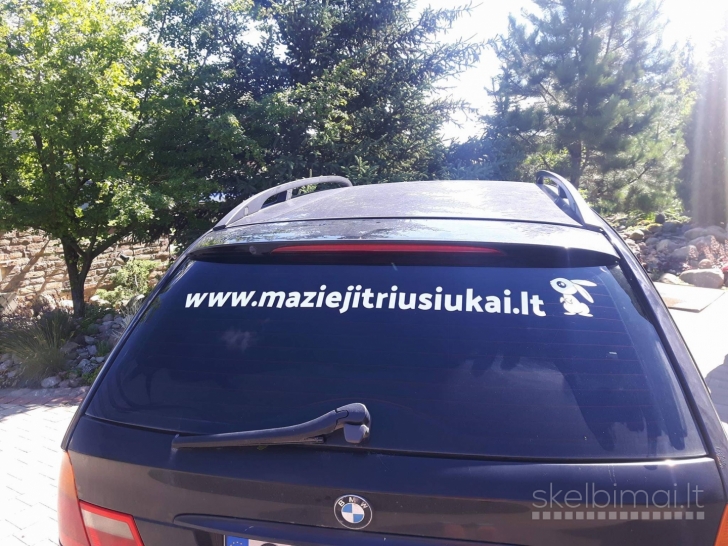 Lipdukai automobiliams pagal užsakymą Lipdukai24.lt