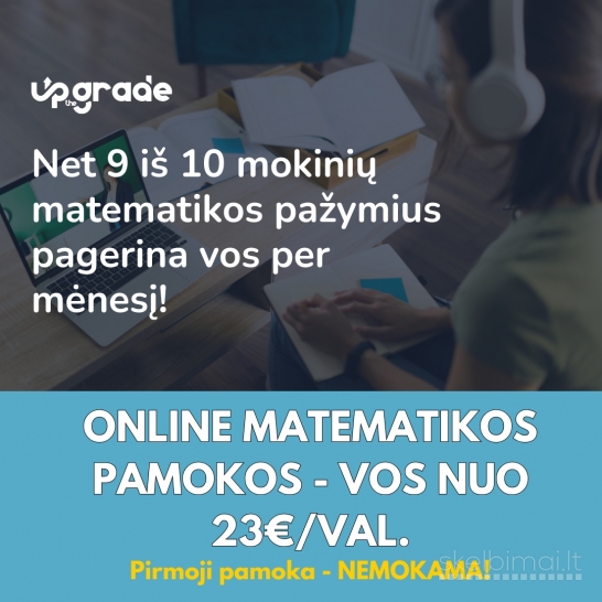 Matematikos korepetitoriai | 1 pamoka nemokama