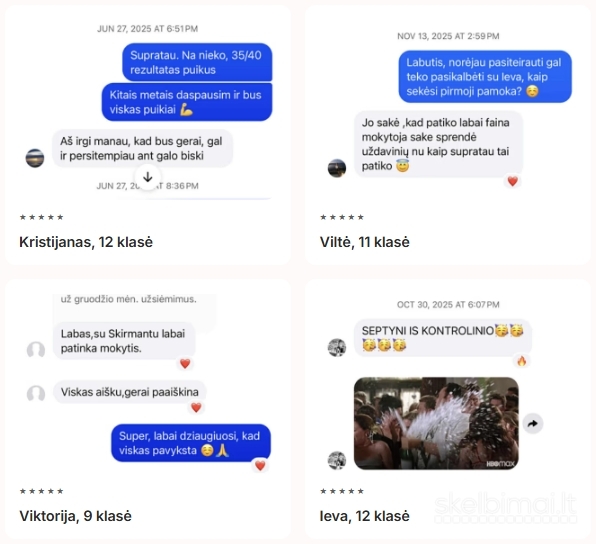 Matematikos korepetitoriai | 1 pamoka nemokama