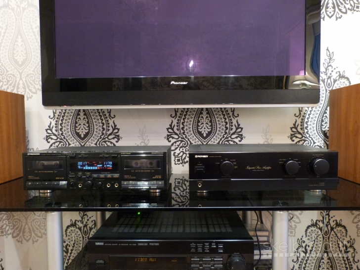 PIONEER CT-W650R Stereo Double Cassette Deck. 1991m. Made in Japan.