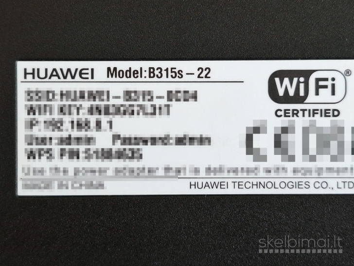 Huawei B315s-22 4G Lte modemas su WiFi