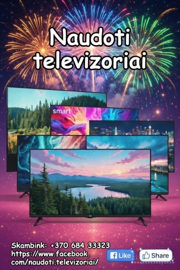 Pigus naudoti televizoriai