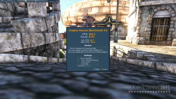 Intel i5 14400F RTX 3070 RAM 32GB 1TB Nvme Wi-fi Bt