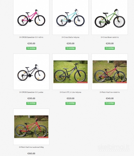 Nauji vaikiški ir paaugliški dviratukai Kaune