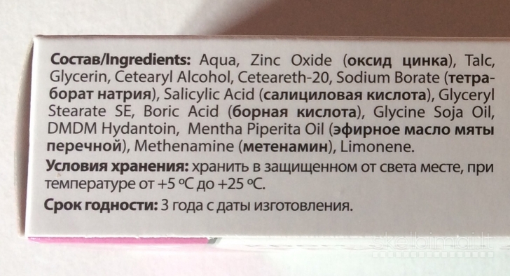 Teimurova pasta ir purškiklis kojoms nuo prakaitavimo