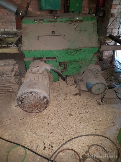 Parduodamas savaeigis juostinis gateris ir kita medienos apdirbimo cecho įranga