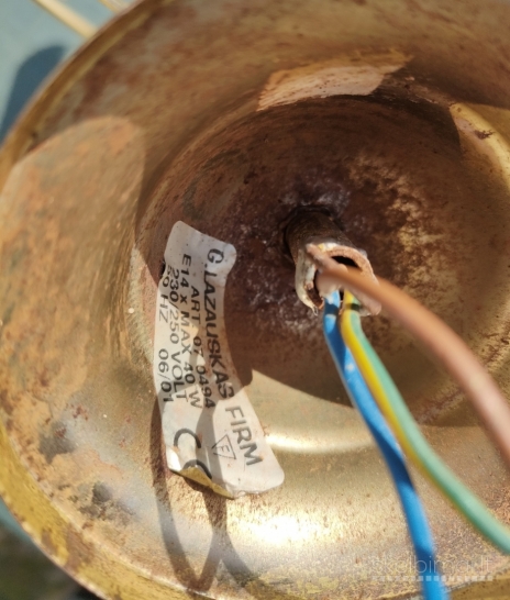 Lubinė lempa, lempos, šviestuvas, šviestuvai max 40W 230/250 volt 50hz