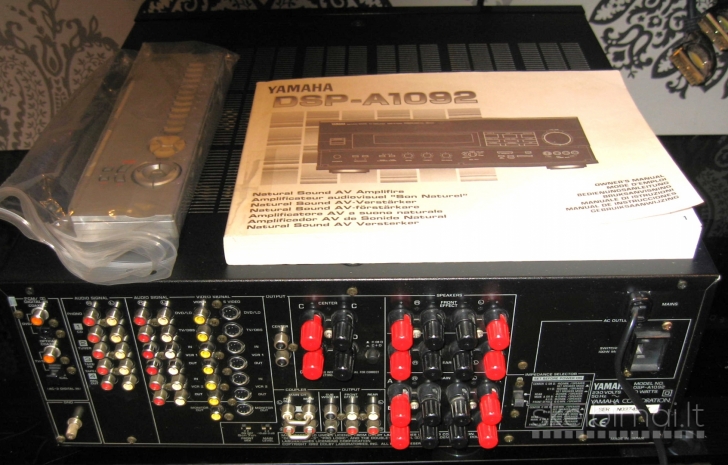 YAMAHA DSP-A1092 amplifier. 7.2 channels. 20kg. 1997m. Aukštos klasės. Naujas.