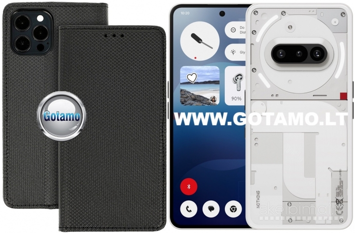 1018 Dėklas knygutė Re-Grid magnetinis – Nothing Phone 3a Pro