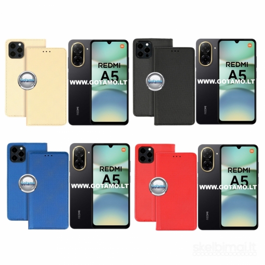 507 Dėklas knygutė Re-Grid magnetinis – Xiaomi Redmi A5 4G / Poco C71