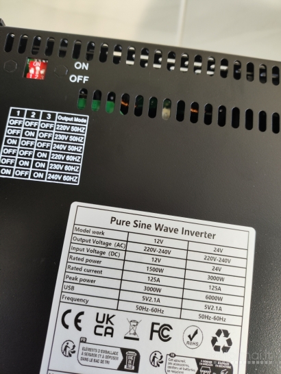 Naujas 12-24v Inverteris 220v Pure sine wave 6000W