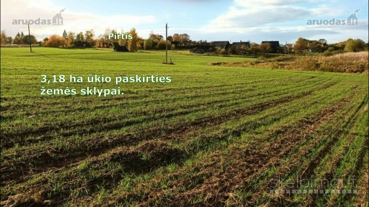 PARDUODAMAS ŽEMĖS SKYPAS SU PIRTIMI! (PIRTIS NUGRIOVIMUI.)