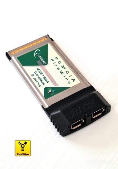 Pcmcia FireWire ieee1394 gembird 2 portai