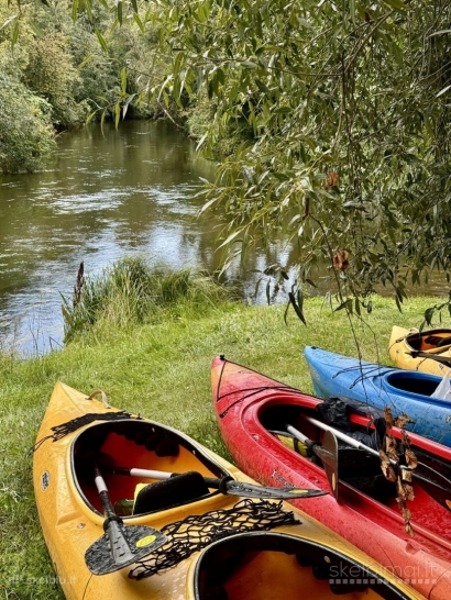 Baidarių nuoma nuostabios gamtos strėvos upe, stovyklavietė