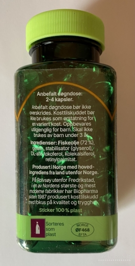 Norvegiški žuvų taukai su vitaminais