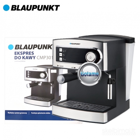 1023 Kavos aparatas Blaupunkt CMP301 – 15 Bar, 850W espresso ir kapučino