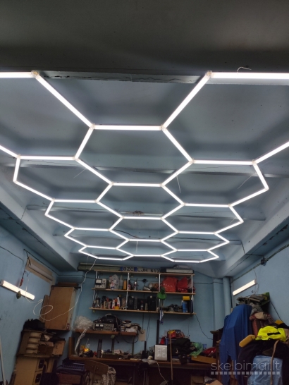 Naujas LED Hexagon Apšvietimas LED šviestuvas Šešiakampės Koriai